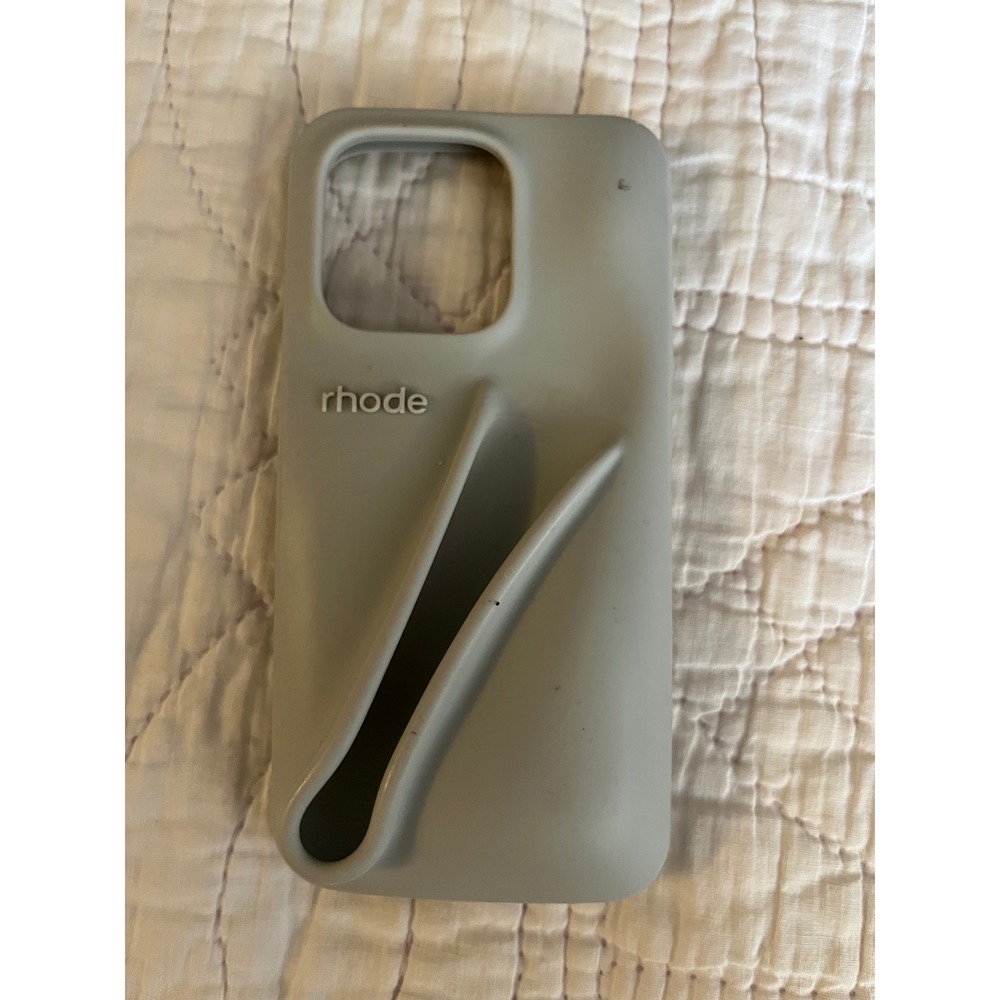 Rhode Skin Silicone Lip Case for iPhone Gray Hailey Bieber Lip Treatment Holder